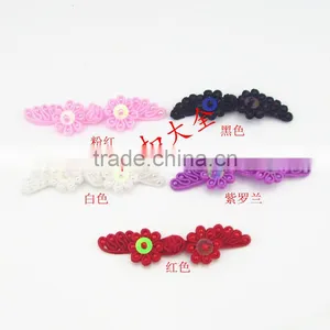 Frog Buttons Handmade Monopoly Double Pteris Pankou Traditional Family Name Cheongsam Costume Jacket Classical Style Wedding Inv thumbnail-1