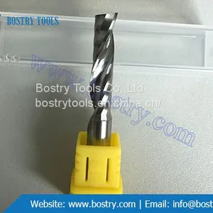 Single Flute Aluminum End Mill Cutting Tool Bits Spiral Cnc Router Bits for Soft Metal thumbnail-3