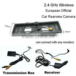 European License Plate Frame Car Rearview Parking System Camera Wireless thumbnail-1