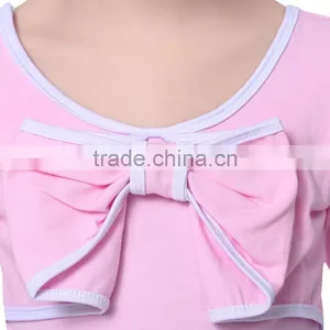 New Spring Autumn Girls Bowknot Long Sleeve Sweatshirt Hoodies & Pants Trendy Tracksuits Children Gymnastics/Sport Suits thumbnail-4