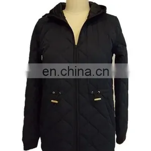 Chinese Manufacturer Slim Woman Qulited Bomber Jacket Wholesale thumbnail-2