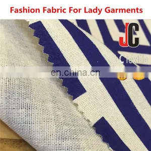 Shao Xing jc Textile Clothing Fabric Soft Printed Fabric Cotton Linen Fabric thumbnail-5