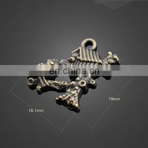 Wholesale Cute Animal Bird Sparrow Shape Pendant Alloy Pendant Jewelry Accessories thumbnail-1