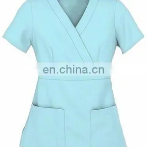 Grey's Anatomy Scrubs Mock Wrap Top W/Back Tabs thumbnail-1