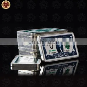 WR Silver Bar Two Dollar Gold Plated Bar Unique Gifts The USA Two Dollar Paper Money Commemorative Fake Bars for Collection thumbnail-1
