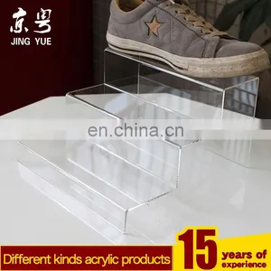 Fashion Shop Supplies Pmma Plexiglass POS Display Stand Acrylic Shoes Display Rack thumbnail-1