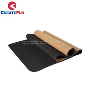 CreateFun Eco Friendly Rectangle Travel Yoga Mat With Strap thumbnail-1