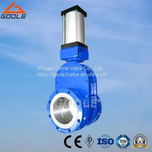 Pneumatic Ceramic Double-Disc Gate Valve (GZ644TC) thumbnail-1