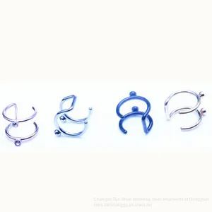 Foreign Trade New Point Drill Ear Clip, Nose Clip, Titanium Steel, Stainless Steel Jewelry Manufacturer Wholesale thumbnail-4