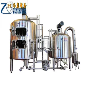 300l Brewery Brewing Equipment Stainless Steel 3bbl Automatic Beer Brewing System thumbnail-1