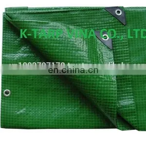 210 GSM Green PE Leno Scaffolding Tarpaulin thumbnail-1