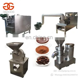 Small Scale Made In China Cocoa Paste Grinding Machine Roaster Cocoa Bean Powder Machinery thumbnail-2