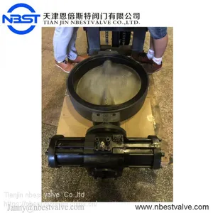 DN500 JIS5K Hydraulic Control Marine Sim-lug Butterfly Valve With Thread Connection thumbnail-1