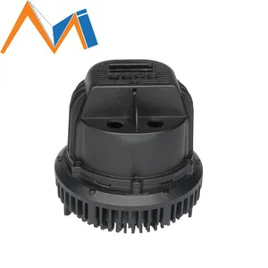Customized Stacked Fin Stamping Extruded Aluminum LED Heat Sink Radiator thumbnail-2