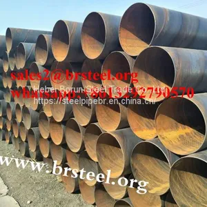 Large Diameter 219mm to 2000mm SSAW Welded Steel Spiral Pipe in Carbon Steel thumbnail-1