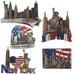 3D Metal Fridge Magnet New York Design Tourist Souvenir thumbnail-2