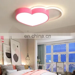 Simple Living Room Ceiling Lamp Creative Children's Room Bedroom Lamp LED Modern Personality Pink Light thumbnail-1