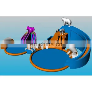 New Inflatable Floating Waterpark Equipment Outdoor Inflatable Floating Obstacle Water Sports Park Game for Sale thumbnail-1