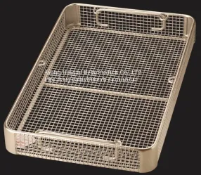 Perforated Stainless Steel Trays Instrument Baskets Side Perforated thumbnail-1