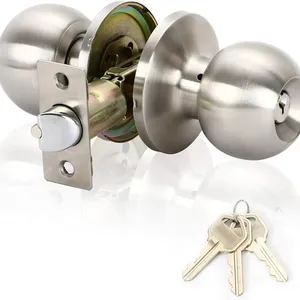 Grade 3 Residential Use Tubular Round Interior Knob Lock Door Handle thumbnail-1