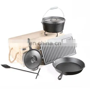 Dutch Oven Cast Iron Korean Pot Set Outdoors Manufacturers South Africa thumbnail-1