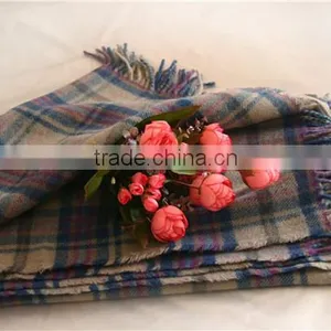 100% Wool Plaid Blanket thumbnail-3