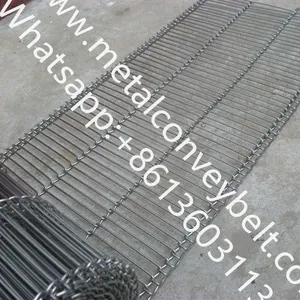 Corrosion and High Temperature Resistance 304 Stainless Steel Wire Mesh Ladder Chain Conveyor Belt thumbnail-2
