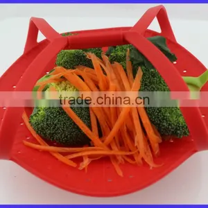 Silicone Vegetable Steamer Basket Home Steamer thumbnail-2