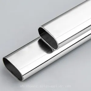 Furniture Hardware Heavy Duty Chrome Polished Oval Wardrobe Tube thumbnail-1