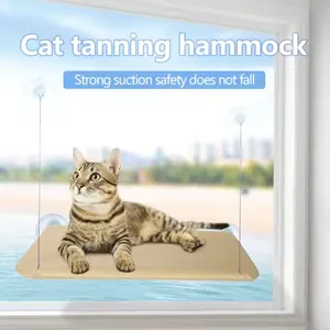Meow Love Safe Cat Stand Oxford Cloth Space Saving Window Hammock Cat Seat Suction Cup on The Window thumbnail-5