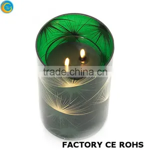Christmas Glass Balls Square Candleholder Economic Candlesticks / Machine Production Votive Candles thumbnail-3