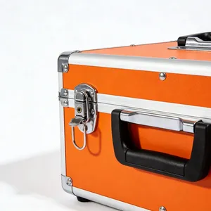 Professional Orange Aluminum Tool Case With Custom Foam Interior - Heavy-Duty Equipment Storage Solution for Precision Tool Protection thumbnail-3