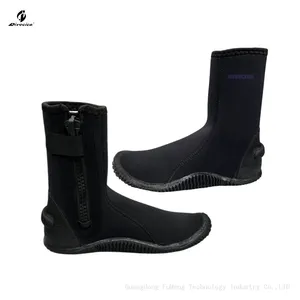 Double Lined Neoprene Shoes Heel Reinforcement Rubber Vulcanized Grip Sole Boots Ideal for Diving thumbnail-4