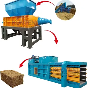 Organic Garbage Shredder Rubber Foam Sponge Shredding And Baler Machine EPC thumbnail-1