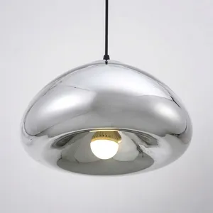 Mirrored Void Dome Pendant – Chrome/Gold/Bronze, 2 Sizes G9/E27 thumbnail-2