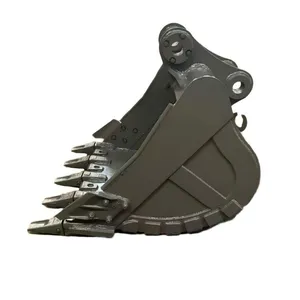 Heavy Duty Digging Bucket 1.0 CBM With Bolt On Teeth Side Cutters for Excavator Attachment thumbnail-1