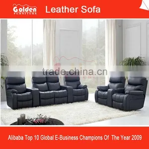 Home Theater Luxury Modern Couch Lounge Sofa Set With Table thumbnail-1