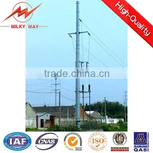 High Electric Pole, Galvanized Steel Tubular Pole thumbnail-1