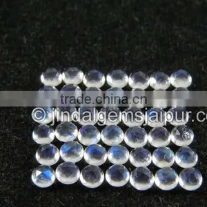 Wholesale Loose GemstoneRainbow Moonstone Top Quality Rose Cut Cabochons thumbnail-1