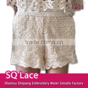 Cotton Shorts for Ladies/embroidery Lace Water Soluble Lace thumbnail-1