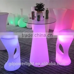 PE Plastic Bar Table With LED Light and Remote Control YXF-50120H thumbnail-5