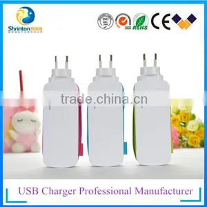 Multi USB Travel Charger and AC Plug for Different Plug thumbnail-1