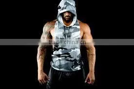 Camoflauge Gym Stringer Hoodie thumbnail-1