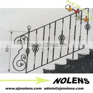Good Quality Used Wrought Iron Fencing/Outdoor Wrought Iron Stair Railing thumbnail-1