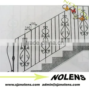 Balcony Railings/Wrought Iron Staircase Railing/Forged Iron Railing thumbnail-1