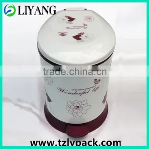Heat Transfer Film for Plastic, Pedal Trash Bin, Film and Bin in Homologous Color thumbnail-1