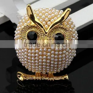 JOFO African Costume Jewelry Owl Crystal Brooches Cute Unisex Suit Corsage Austrian thumbnail-2
