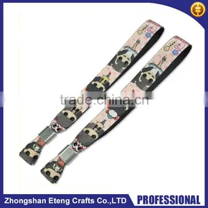 High Quality Cheap Customized Fabric Wristbands for Events,printed Wristbands thumbnail-1