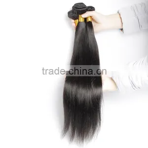 100 Human Hair Bundles, Brazilian Human Hair Weave, Double Machine Hair Weft, Remy Straight Hair Extension thumbnail-4