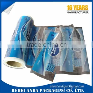 Gravure Printing Water Sachet Bags 500ml Plastic Film Roll/LDPE Mineral Plastic Water Bag/Heat Seal Liquid Beverage Plastic Bag Quality Choice thumbnail-1